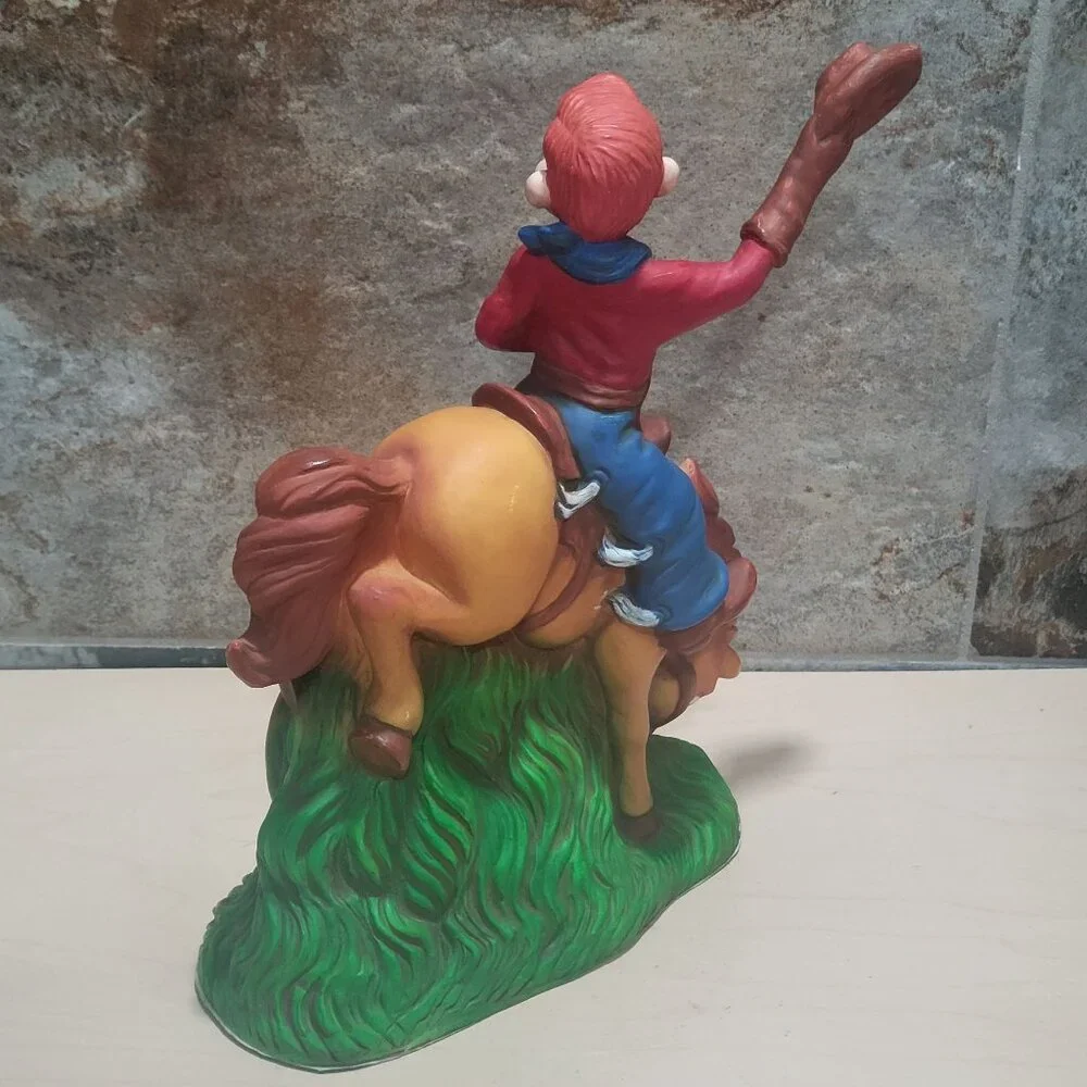 Vintage Howdy Doody Bucking Bronco Clock 1988 Clock Works